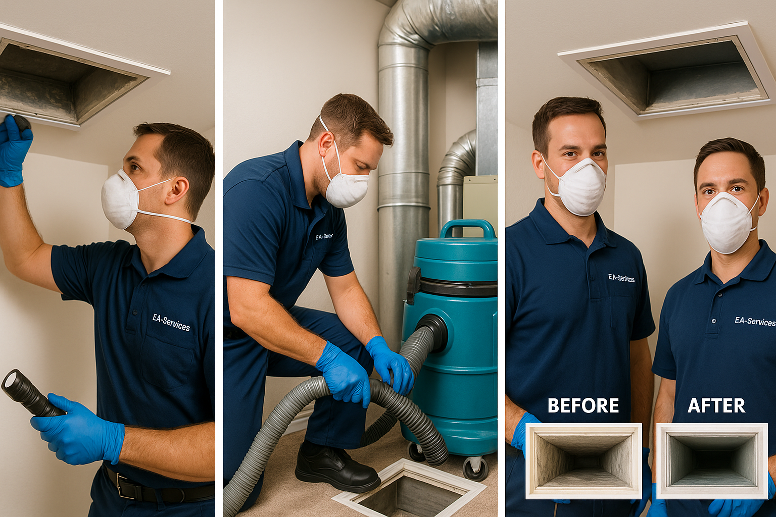 Professional air duct cleaning process in Goodyear